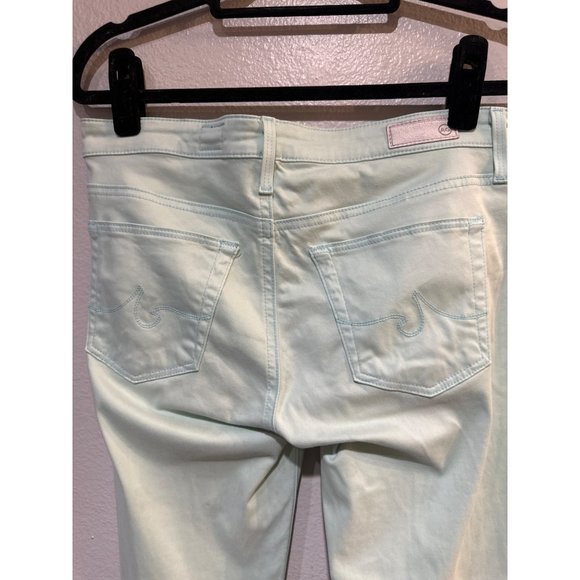 Adriano Goldschmied 26W The Stilt Cigarette Jeans Mint Green - Picture 7 of 14
